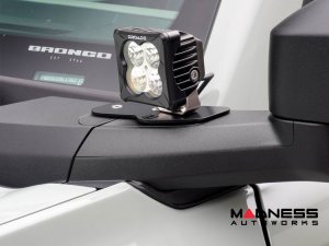 Ford Bronco Lighting Upgrade - ZROADZ - A-Pillar Dual Mount - 3in White LED Pods Ford Bronco Lighting Upgrade - ZROADZ - A-Pillar Dual Mount - 3in White LED Pods